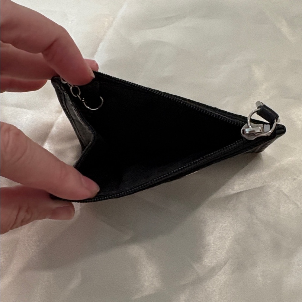 Coach Black Zip Card Holder - Picture 2 of 3